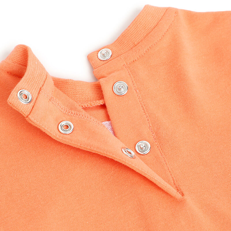Boys Medium Orange Applique Short Sleeve T-Shirt image number 3
